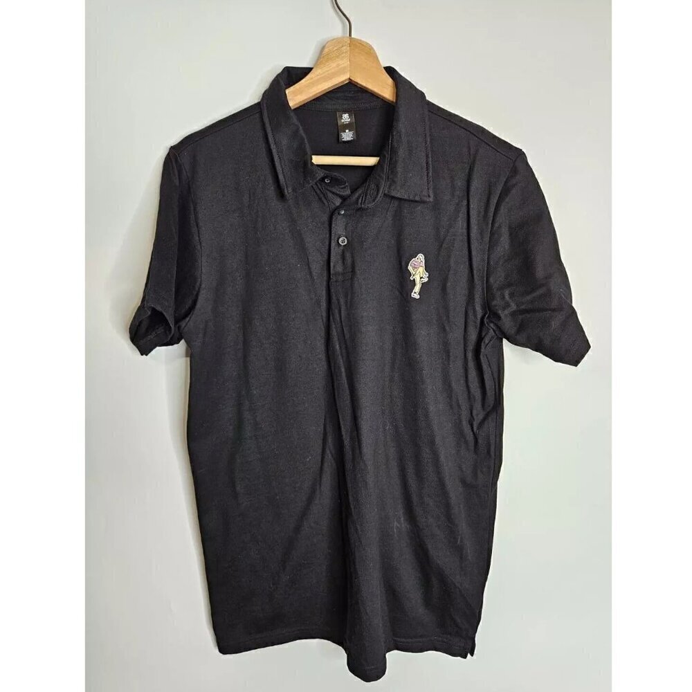 AS Colour Chad Polo Golf Shirt Short Sleeves Summer Fit Men's Medium Black